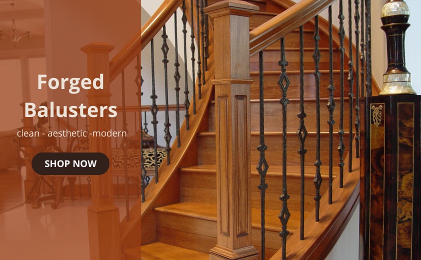 Ornamental Wrought Iron Staircase Railing - Orange County, CA